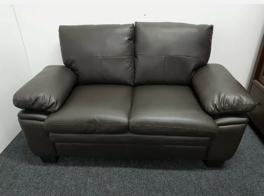 comfortable 2 seater faux leather sofa