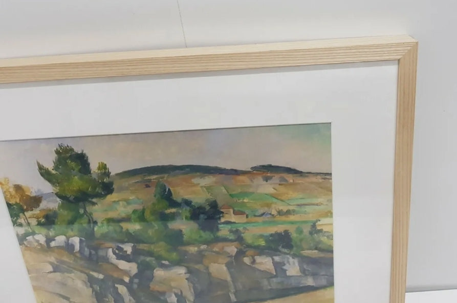Hilly Landscape by Paul Cezanne - Picture Frame Painting RRP £99