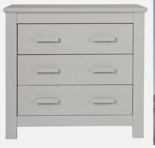 John Lewis Lasko Chest of Drawers in a very Light almost white  grey  RRP £350