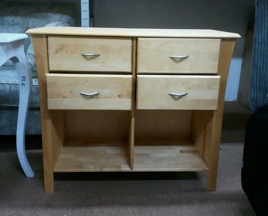 Wooden, Made In Denmark chest of drawers cabinet RRP £300  ( assembled or flat)